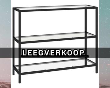 NIEUWE Kast gehard glas met metalen frame LEEGVERKOOP  beschikbaar voor biedingen