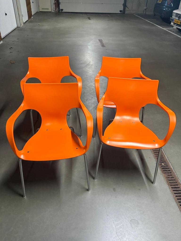 4x Design Ola Stoelen - Kunststof, Ophalen, Kunststof, Gebruikt, Overige kleuren