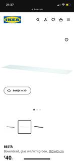 Ikea besta glasplaat 180x40 cm, Huis en Inrichting, Kasten | Overige, Nieuw, Ophalen
