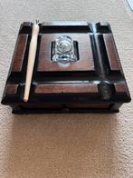 Inktpot houder in prachtige conditie met kompas kroontjespen, Ophalen of Verzenden, Zo goed als nieuw, Vulpen, Overige merken