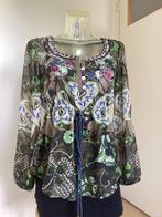 Mooie Desigual top in diverse groen tinten. Mt M, Maat 38/40 (M), Ophalen of Verzenden, Zo goed als nieuw, Lange mouw