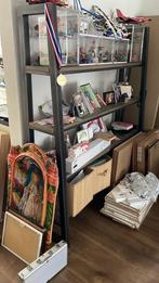 Stevige Boekenkast Metaal/Hout, Huis en Inrichting, Ophalen, Met plank(en), Gebruikt, 100 tot 150 cm