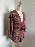 King Louie maat M kimono wikkel vest glitter 2496, Kleding | Dames, Truien en Vesten, Maat 38/40 (M), Bruin, Ophalen of Verzenden