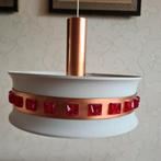 te koop: hanglamp kunststof steentjes retro vintage jaren70, Gebruikt, Ophalen of Verzenden, Retro vintage seventies, Minder dan 50 cm