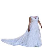 Prachtige ivoren trouwjurk - maat 42 - gereinigd - als nieuw, Kleding | Dames, Trouwkleding en Trouwaccessoires, Ophalen of Verzenden