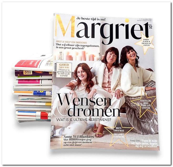 33x Margrieten - Jaargang 2023, Boeken, Tijdschriften en Kranten, Zo goed als nieuw, Damesbladen, Verzenden