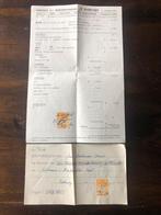 Betaalbewijzen uit 1965 met postzegels van 15 cent, Ophalen of Verzenden, Gebruikt