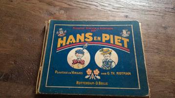 Hans en Piet, oud prentenboek beschikbaar voor biedingen
