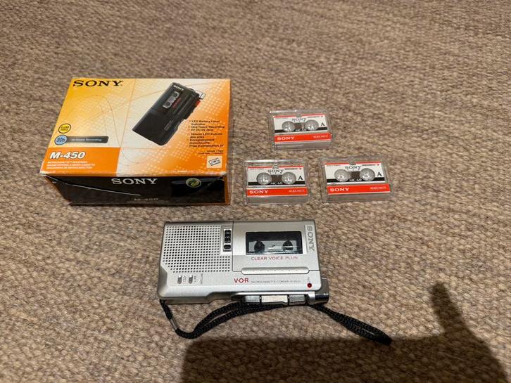 Sony M-650V Microcassette Handheld Voice Recorder, Audio, Tv en Foto, Walkmans, Discmans en Minidiscspelers, Overige typen, Ophalen of Verzenden