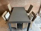 Complete luxe tuinset, Ophalen, 4 zitplaatsen, Aluminium, Zo goed als nieuw