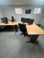 Hoek bureau 180x160 hoogte verstelbaar, Ophalen of Verzenden, Gebruikt, Bureau
