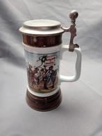 Vintage Bierpul met Tinnen Deksel, Antiek en Kunst, Antiek | Keramiek en Aardewerk, Ophalen of Verzenden