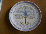 antiek 1923 wand bord  kon. Wilhelmina jubileum oranje, Ophalen of Verzenden, Gebruikt, Servies