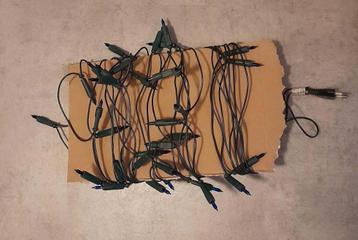 Kerstboom verlichting 6 meter dubbel snoer, blauwe lampjes beschikbaar voor biedingen