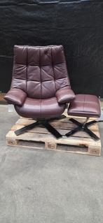 Nieuwe Natuzzi Revive Fauteuil + Voetenbank, Huis en Inrichting, Fauteuils, Nieuw, 75 tot 100 cm, Ophalen of Verzenden, Metaal