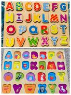 Alphabet wooden/houten Puzzle Educational Montessori- engels, Overige typen, Ophalen of Verzenden, Zo goed als nieuw
