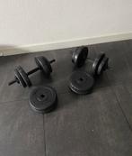 Halterset van kunststof met gewichten, Sport en Fitness, Fitnessmaterialen, Ophalen, Nieuw, Halterset