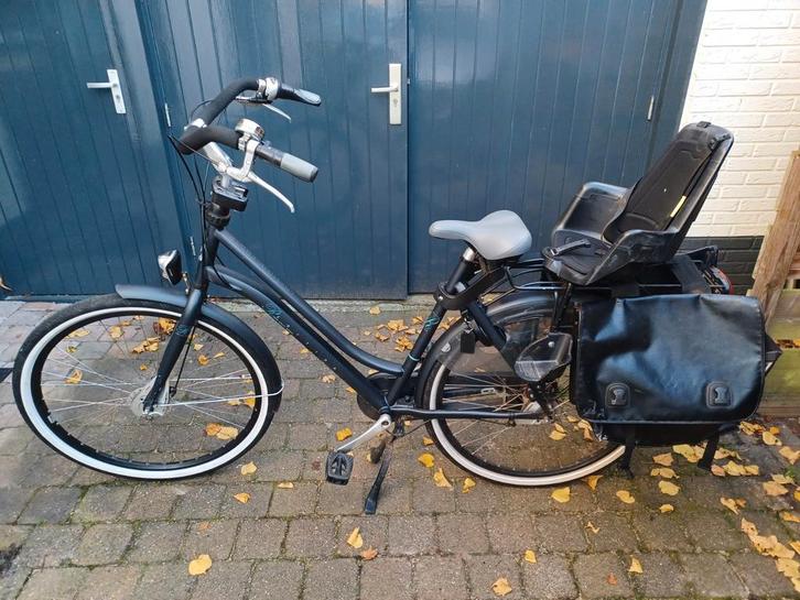 Cortina Roots moederfiets type DN7 - mat grijs, Fietsen en Brommers, Fietsen | Dames | Moederfietsen, Gebruikt, Overige merken