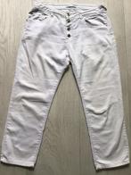 Witte spijkerbroek jeans maat XL place du jour, Wit, Ophalen of Verzenden, W33 - W36 (confectie 42/44), Gedragen