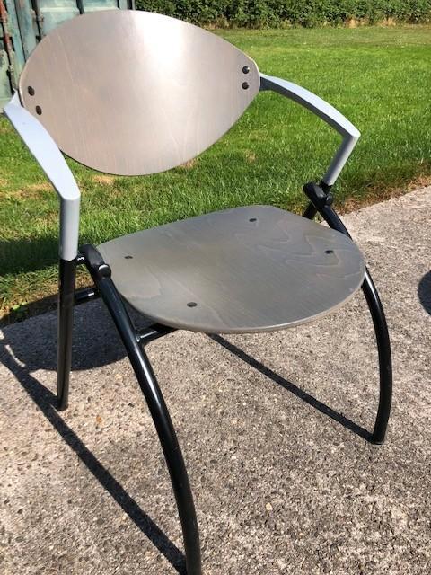 15 design stoelen Merk Vepa, Huis en Inrichting, Stoelen, Gebruikt, Vijf, Zes of meer stoelen, Stof, Bruin, Ophalen