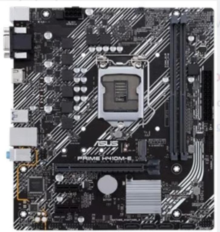 Asus Prime H410M-E socket 1200, Computers en Software, Moederborden, Gebruikt, DDR4, Verzenden