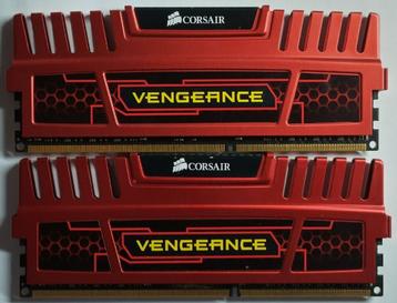 DDR3 2x 4GB PC3-14900 1866MHz Corsair Desktop Rood beschikbaar voor biedingen