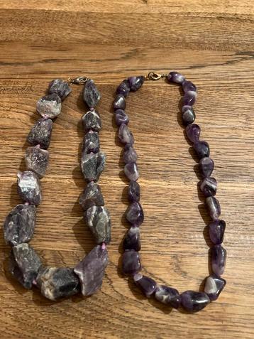 Amethist Colliers - Set van 2 beschikbaar voor biedingen