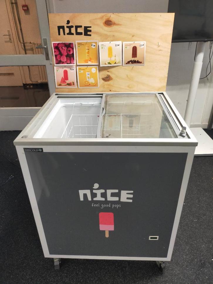 ijskist Tefcold IC 200 SC, Witgoed en Apparatuur, Vriezers en Diepvrieskisten, Zo goed als nieuw, Vrijstaand, Vrieskist, 85 tot 120 cm