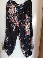 Zomerbroek zwart met bloemen 3xl, Zwart, Maat 46/48 (XL) of groter, Nieuw, Ophalen of Verzenden