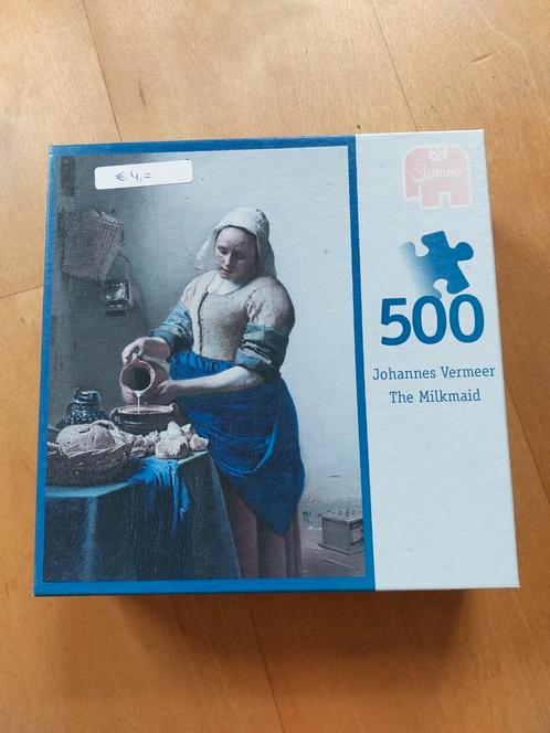 Vermeer Puzzel (500 stukjes), Hobby en Vrije tijd, Denksport en Puzzels, Zo goed als nieuw, Legpuzzel, 500 t/m 1500 stukjes, Ophalen of Verzenden
