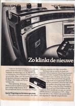 Retro reclame 1979 Philips AR584 radio cassetterecorder, Ophalen of Verzenden