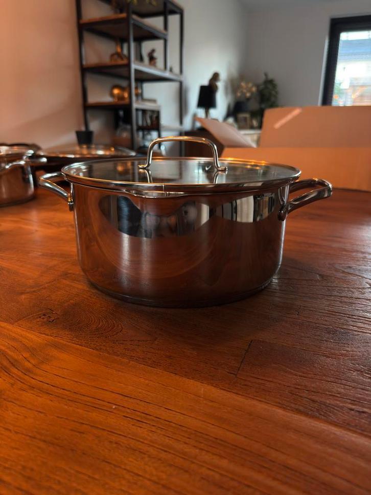 Masterchef kookpan 4L, Huis en Inrichting, Keuken | Potten en Pannen, Gebruikt, Kookpan of Snelkookpan, Rvs, Inductieplaat, Ophalen