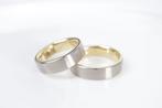 14 Karaat Bicolor Gouden Trouwringen Set
