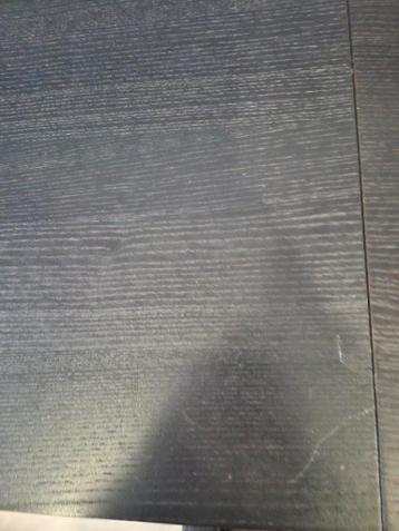 2 stuks bureau Malm Ikea zwartbruin met kastblok - afbeelding 6