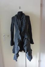 F & E fashion warm vest M/L wol grijs wit gemeleerd, Kleding | Dames, Maat 38/40 (M), Ophalen of Verzenden, Grijs, Gedragen