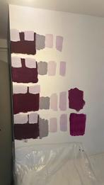 Kleurentesters muurverf aubergine tinten, Doe-het-zelf en Verbouw, Verf, Beits en Lak, Nieuw, Verf, Ophalen of Verzenden, Wit