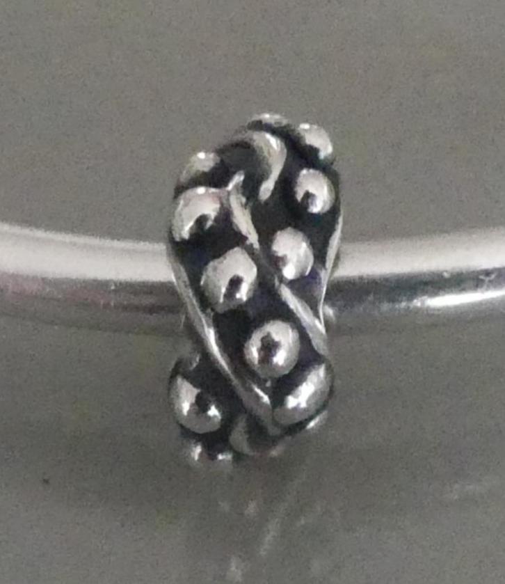Trollbeads GLANZENDE KNOPJES STOPPER  **NIEUW**, Sieraden, Tassen en Uiterlijk, Bedels, Nieuw, Trollbeads, Zilver, 1 bedel, Verzenden