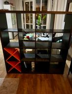 Ikea Kallax open kast, zwart, 16-vaks, in prima staat, 100 tot 150 cm, Ophalen of Verzenden, Zo goed als nieuw, Minder dan 150 cm