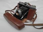 Vintage foto camera Zeiss Ikon in bruin lederen tas, Ophalen, Zo goed als nieuw, Compact, Overige Merken