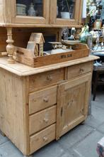 Oud grenen buffetkast/spekkast/landelijke keukenkast, Ophalen, Gebruikt, Grenenhout, Landelijk