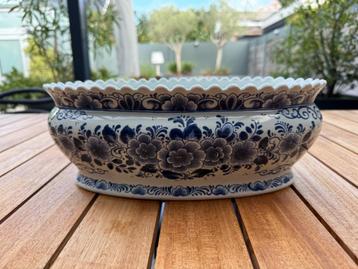 Ovalen bloempot Delfst Blauw 27 cm - Oud Delft 102 beschikbaar voor biedingen