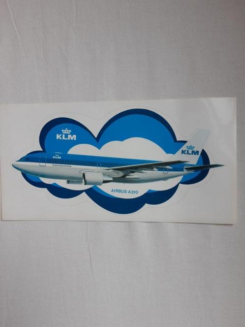 klm sticker Airbus A310 (Begonnen in 1983 te vliegen ermee), Verzamelen, Luchtvaart en Vliegtuigspotten, Nieuw, Overige typen