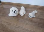Delta Products 3x roomwit superzachte zeehond knuffels, Ophalen of Verzenden, Nieuw, Hond