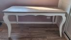 Landelijke eettafel + sidetable, Huis en Inrichting, Tafels | Sidetables, Ophalen, Gebruikt, 25 tot 50 cm, Rechthoekig