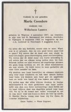 Maria Coenders 1887 Wijchen + 1965 Nijmegen, 77 jaar, Verzenden, Bidprentje