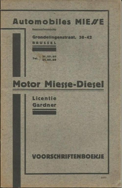 Miesse handleiding vrachtwagen notice camion Belge (A1254), Boeken, Vervoer en Transport, Zo goed als nieuw, Vrachtwagen, Ophalen of Verzenden