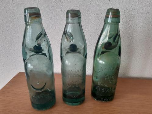 Antieke flessen Kogelfles Knikkerfles, Antiek en Kunst, Antiek | Glas en Kristal, Ophalen of Verzenden