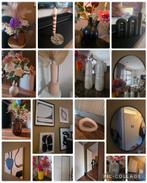 Japandi woonaccessoires Vaas spiegel schilderij bloemen, Ophalen, Nieuw