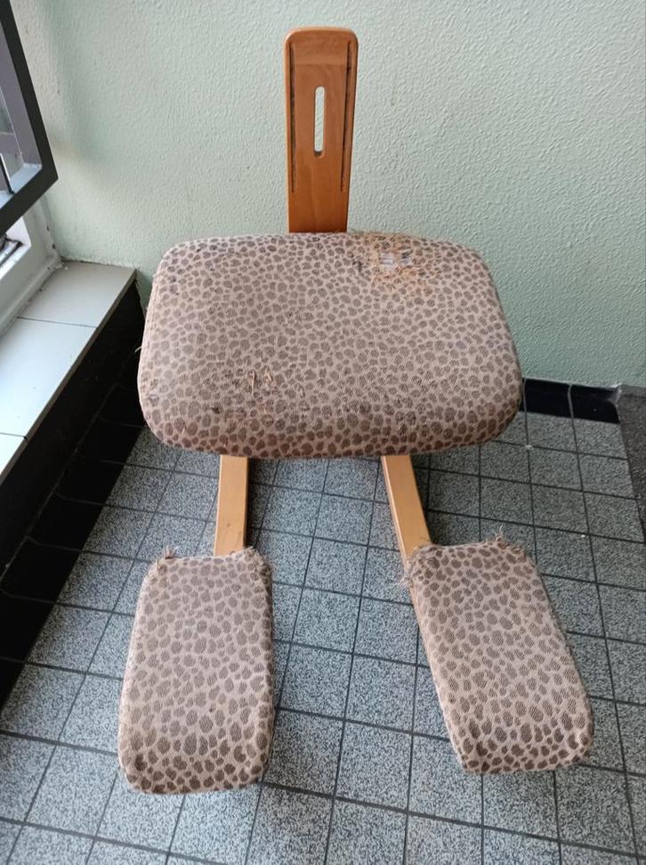 Originele Stokke Varier Thatsit Kniestoel, Huis en Inrichting, Stoelen, Gebruikt, Eén, Hout, Stof, Overige kleuren, Ophalen