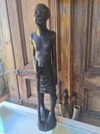 Houten beeld Afrikaanse man, Antiek en Kunst, Kunst | Beelden en Houtsnijwerken, Ophalen